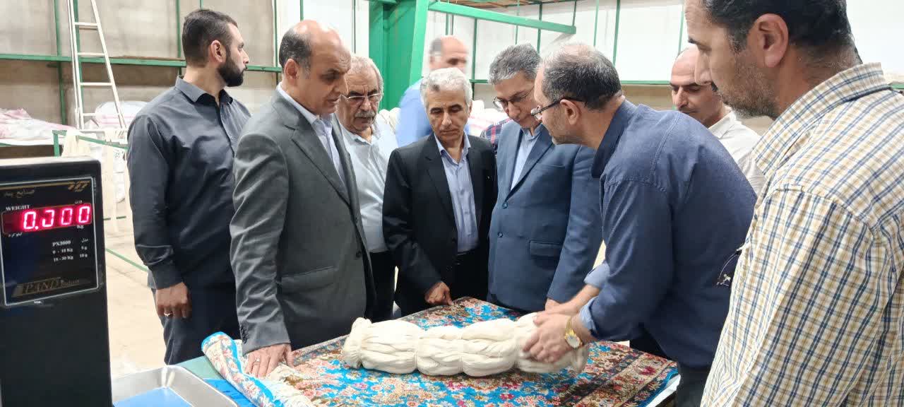 بازدید استاندار گیلان از کارخانه ابریشم صومعه‌سرا ریحانه حیدری پانای گیلان صومعه‌سرا 