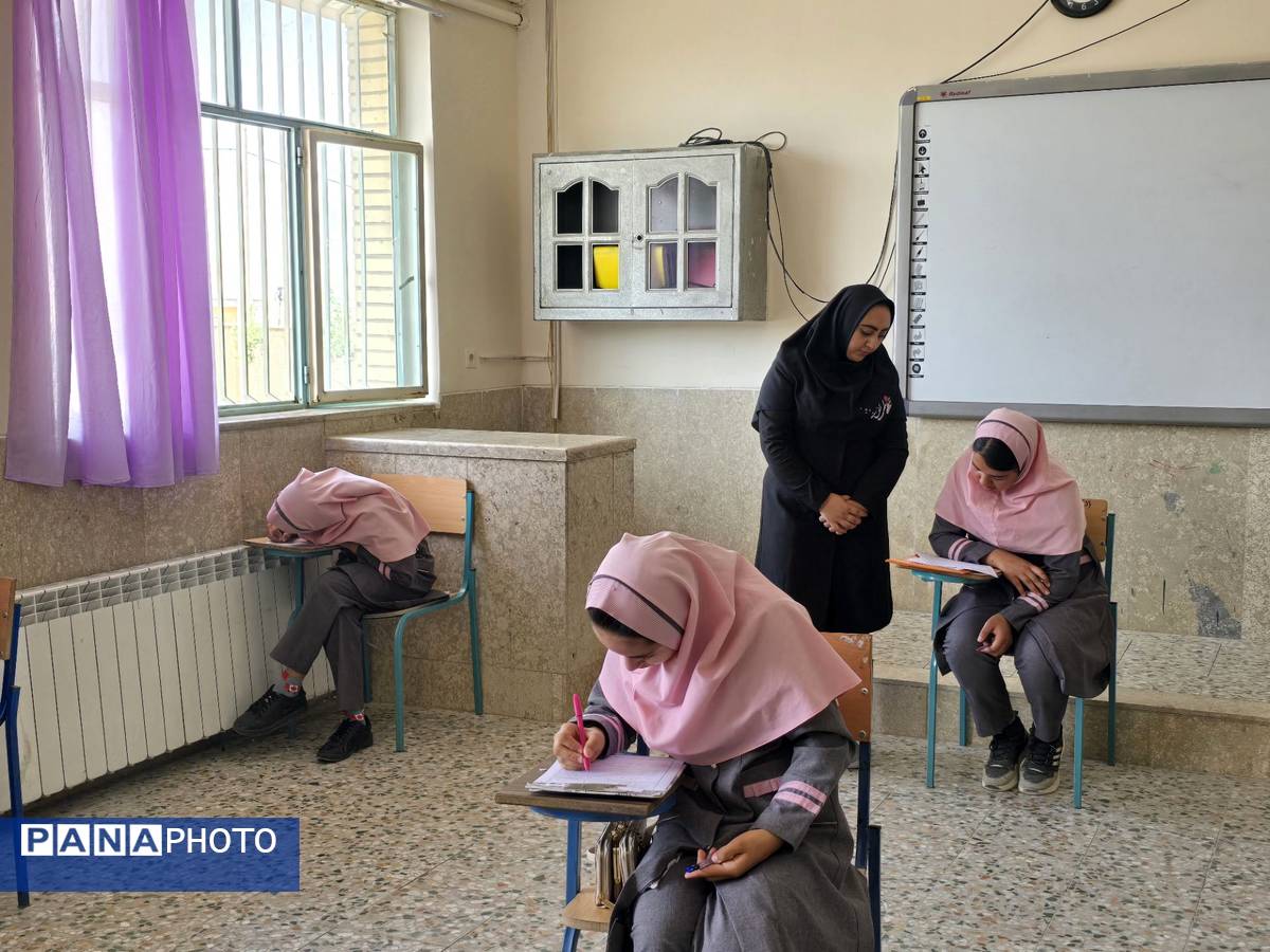 ششمیهای دبستان کوثر حیدری در تکاپو امتحانات