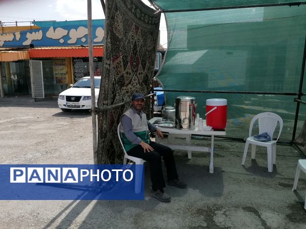 برپایی موکب عاشورایی اربعین حسینی در شیروان