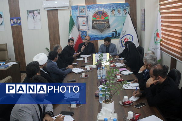 جلسه هماهنگی سوگواره «احلی من العسل» آموزش و پرورش استان بوشهر
