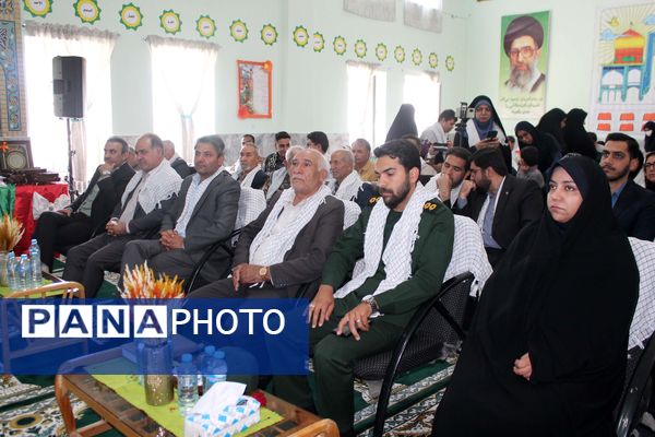 نواختن زنگ ایثار، شهادت و نماز در آموزشگاه ولایت شهرستان فریمان