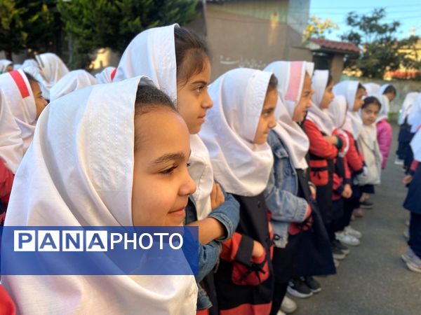 صبحگاه در مدرسه پاهکیده املش