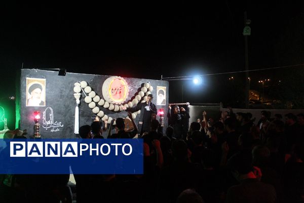 مراسم عزاداری شب سوم محرم در هیات مکتب‌‌الزهرا شهرستان حاجی‌‌آباد