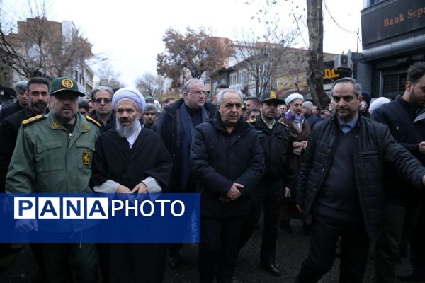 مراسم وداع با فرماندار فقید مراغه