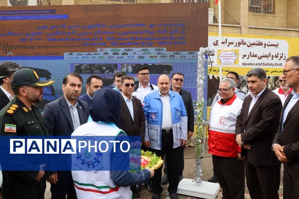 پناه‌گیری، خروج، نجات؛ مانور زلزله در خوزستان