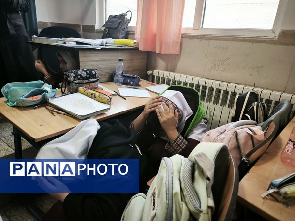 مانور زلزله در دبستان شطیطه۲