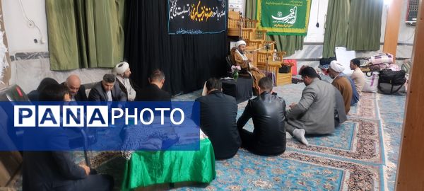 حضور ۷۲ دانش‌آموز دختر معتکف به نیت ۷۲ شهید کربلا در مسجد باب الحوائج شیروان