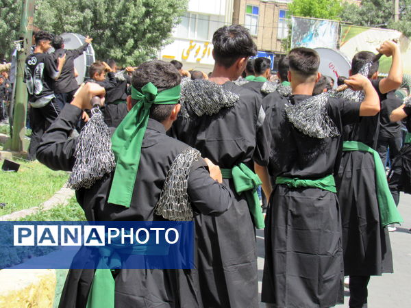 مراسم تاسوعای حسینی در کامیاران 