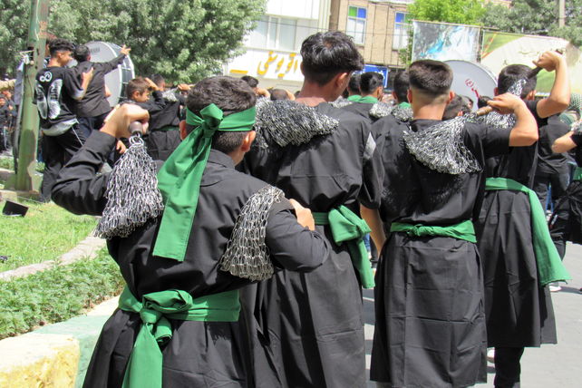 مراسم تاسوعای حسینی در کامیاران 