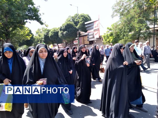 راهپیمایی مردم قزوین در جمعه خشم ونصر 