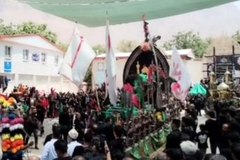 برگزاری مراسم عزاداری دهه محرم در منشاد 
