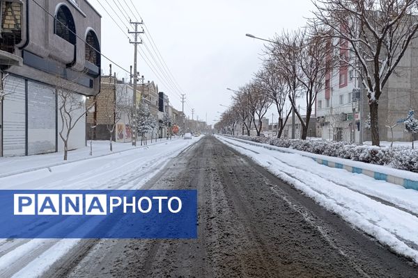 بارش زیبای برف پاییزی در شهرستان نیشابور 