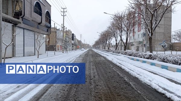 بارش زیبای برف پاییزی در شهرستان نیشابور 
