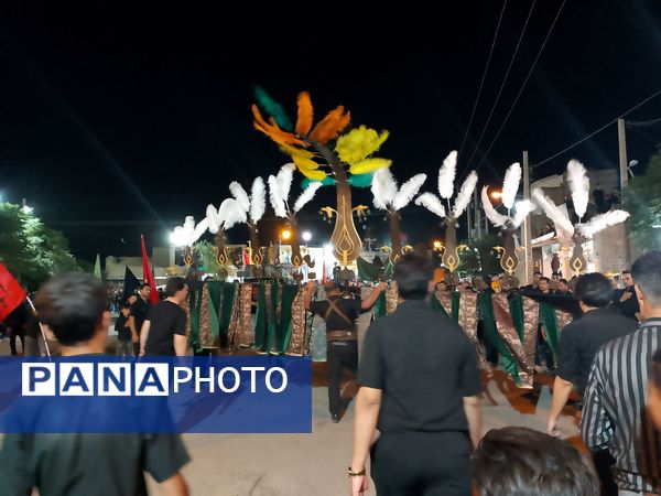 عزاداری هیئات روستای رزق آباد در شب دهم ماه محرم