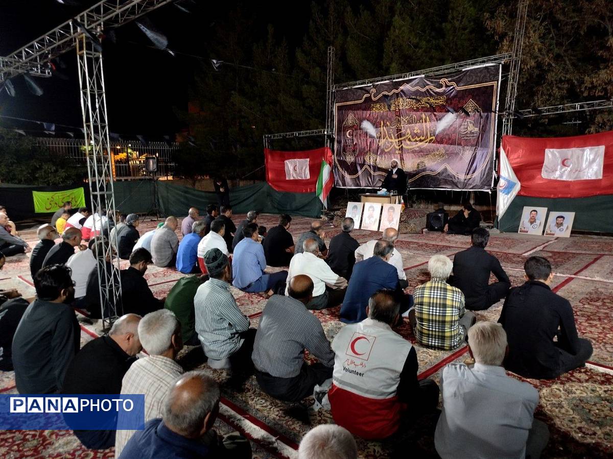 حضور دادستان کاشمر در مراسم عزاداری هیئت جوانان علی اکبری (ع) و هلال احمر کاشمر