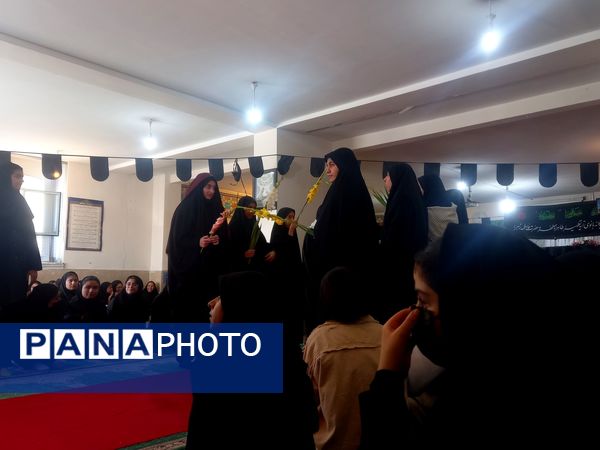 تشییع شهید گمنام در دبیرستان دخترانه شاهد قهرمان ایزدی ناحیه 3 شیراز