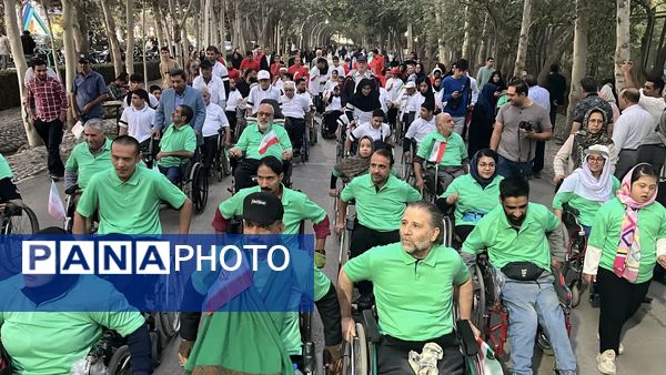 همایش بزرگ ویلچر رانی در جشنواره خانواده ورزش مشهد