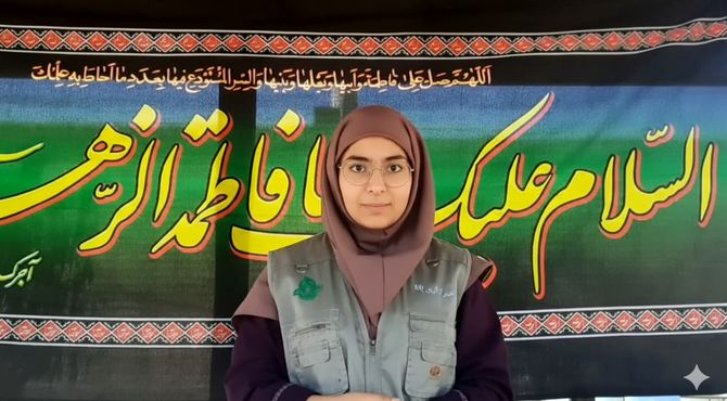 برگزاری مراسم عزاداری ایام فاطمیه در دبیرستان شاهد نسیم سبحان