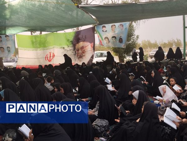 محفل نورانی دعای عرفه در گلزار شهدای شهرک طرق 