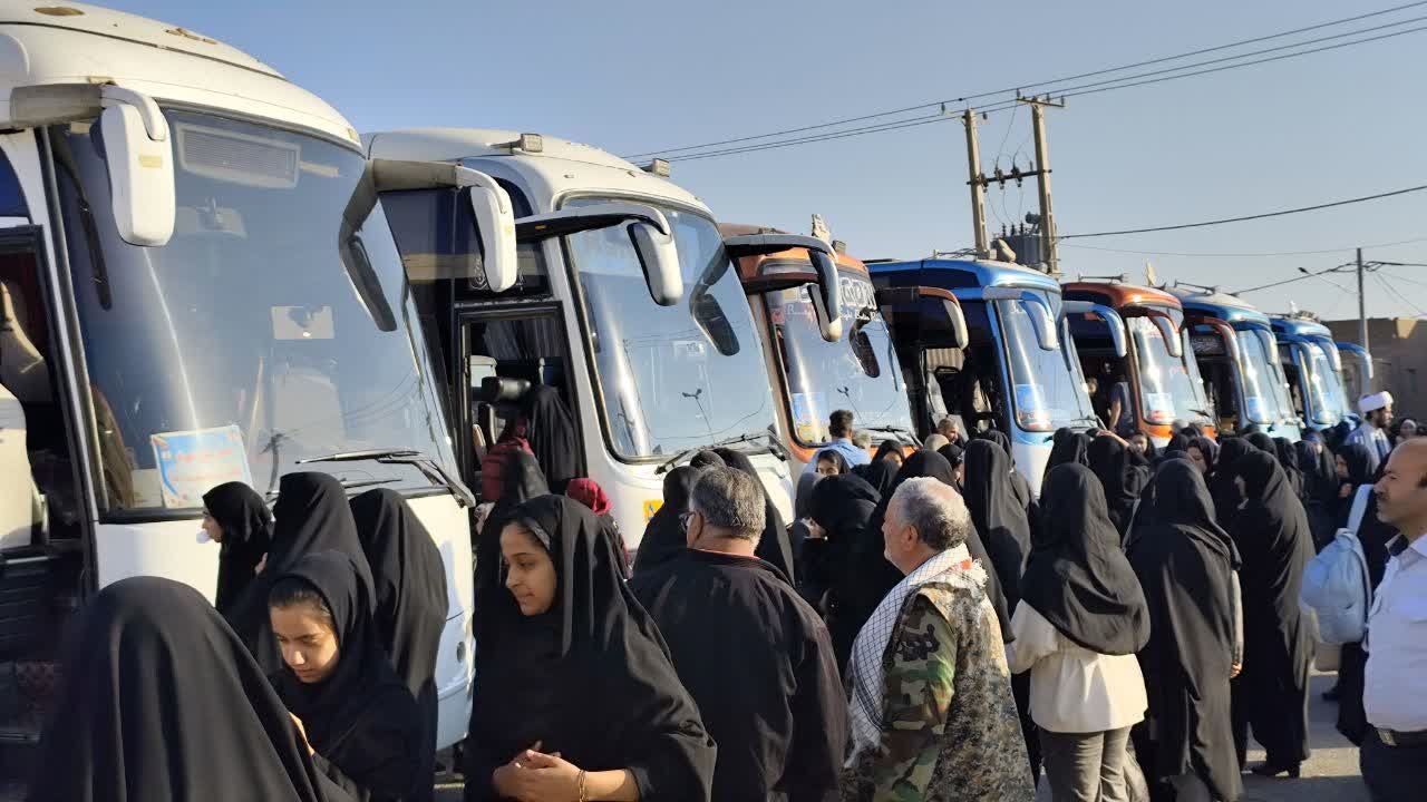 اعزام بیش از ۲۰۰ دانش‌آموز دختر یزدی به مناطق عملیاتی جنوب