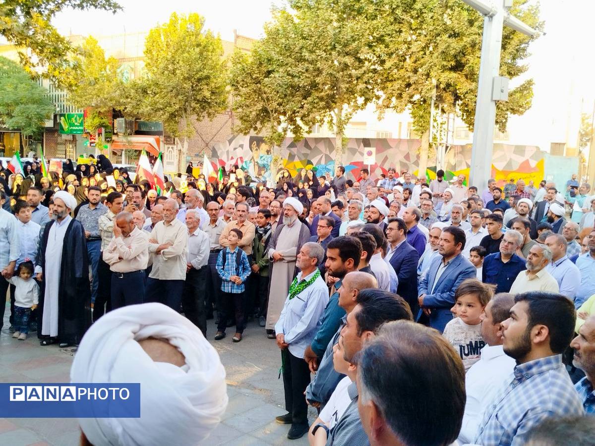تجمع مردم شهرستان کاشمر علیه رژیم صهیونی