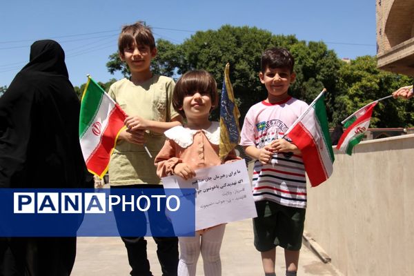 حضور کودکان تبریزی در راهپیمایی حیدری 