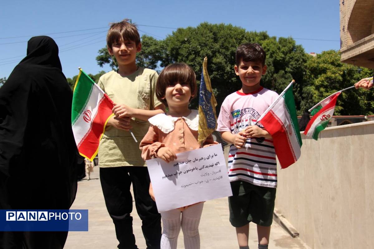 حضور کودکان تبریزی در راهپیمایی حیدری 