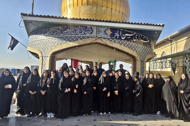 عطر ایمان در آیین بدرقه دختران راهیان نور فشافویه 