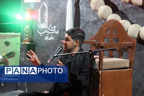 مراسم عزاداری شب چهارم محرم در هیات مکتب‌‌‌الزهرا حاجی‌آباد 