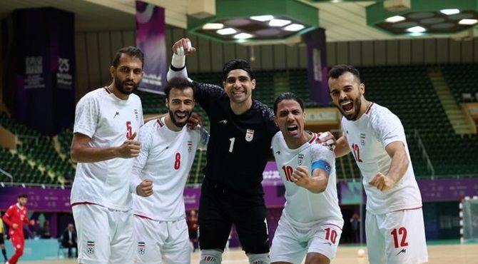 پیروزی پرگل تیم ملی فوتسال ایران مقابل تاجیکستان‌