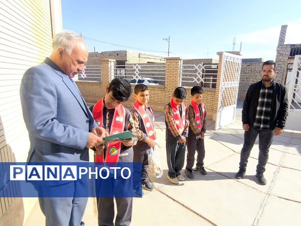 بازدید عوامل اجرایی دبستان شهید پسندیده از کتابخانه فدک فدافن