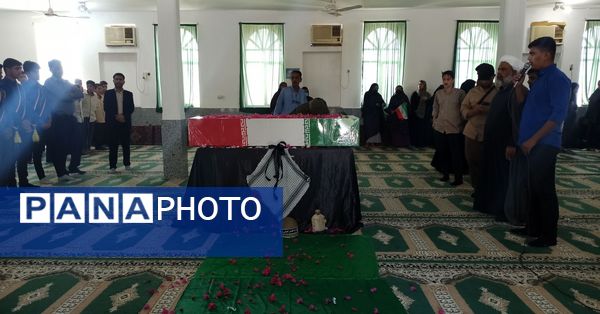 شهید گمنام مهمان مردم روستای رضوان شد