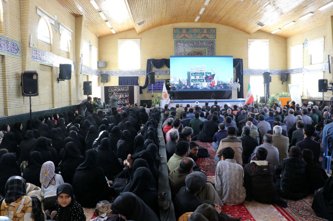 حضور پرشور بسیجیان شهرستان جاجرم در گردهمایی عظیم بسیجیان جاجرم، هم نوا با طنین نام شهید گمنام