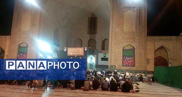 مراسم عزاداری سیدالشهدا (ع) در مسجد جامع نیشابور