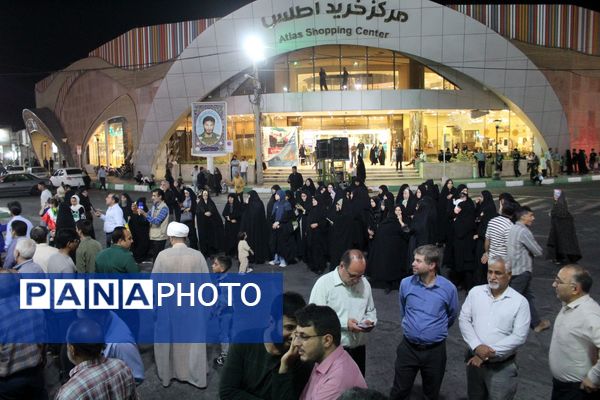تجمع حماسی مردم بم در حمایت از اقتدار نیروهای مسلح جمهوری اسلامی 