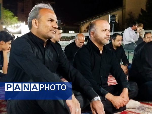 حضور فرهنگیان کاشمر در مراسم عزاداری محرم