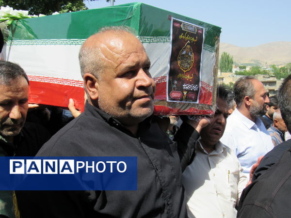 خروش بی‌نظیر سنندج در بدرقه شهید آسمانی رضا بسطامی