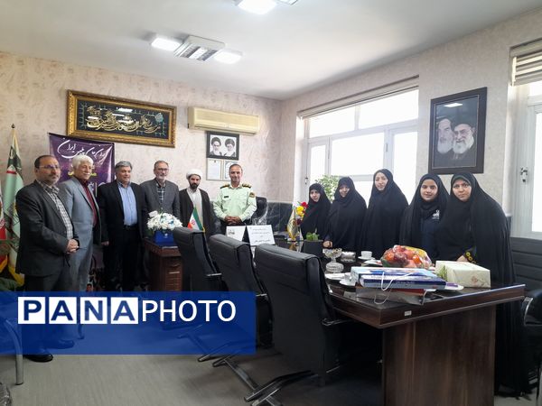 دیدار کادر مدرسه شاهد ارض اقدس با پرسنل نیروی انتظامی