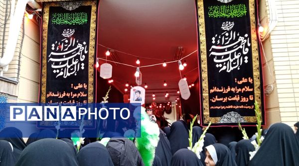 مراسم وداع با شهید گمنام در مدارس دخترانه مشکات
