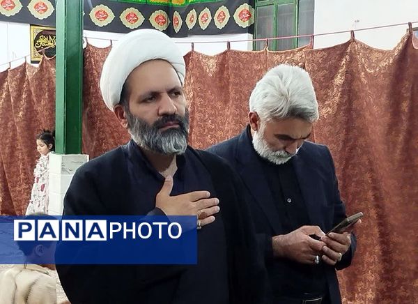 رئیس اداره اوقاف کاشمر میهمان عزاداران تکیه فاطمه زهرا (س) روستای قوچ پلنگ