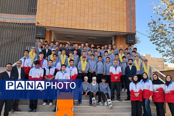 مراسم پدافند غیرعامل در دبیرستان بشارت بهارستاندو