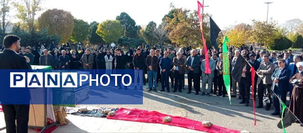 مراسم تشییع شهدای گمنام در دانشگاه آزاد تاکستان جلوه‌ای از همبستگی دانشگاهیان