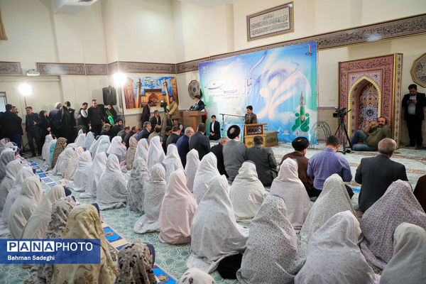مراسم اقامه نماز جماعت اولین روز بازگشایی مدارس