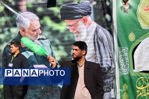 خدمت در مسیر «طریق‌الشهدا» در سالگرد حاج قاسم