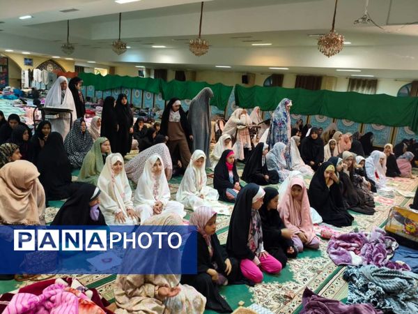 لحظات ناب اعتکاف دانش‌آموزی دختران در جاسک