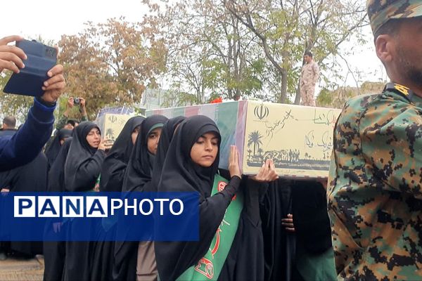 تشییع پیکر پاک و مطهر شهدای گمنام در شیراز 