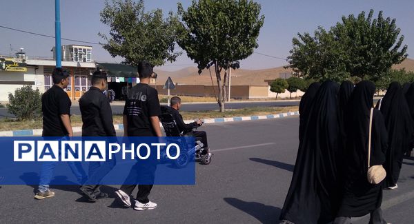 قدم‌های عاشقی از نافچ تا وردنجان به یاد کربلا