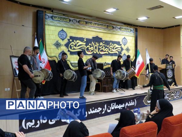 دانشجویان همدانی در اجتماع «رایة المقاومة» با شور حسینی