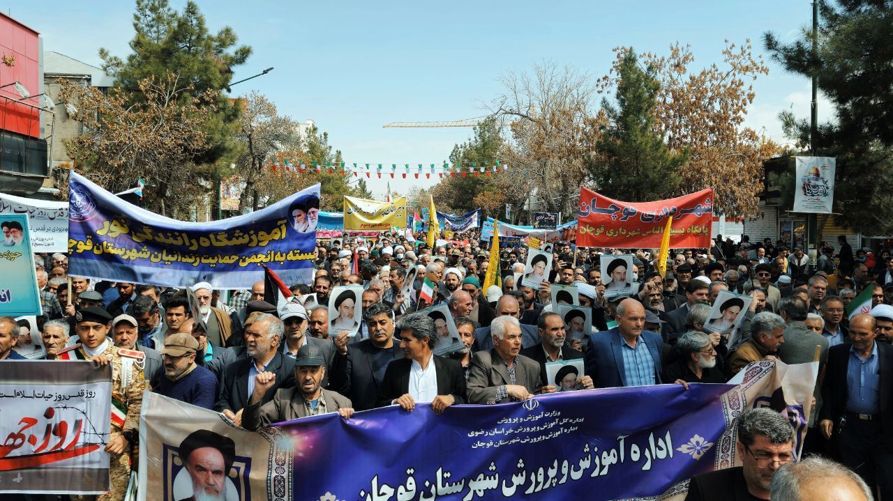 جمعهٔ قدس ریشه در ناقوس عدالت دارد که به دستان منجی صبح به صدا در خواهد آمد/ فیلم