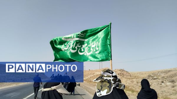 پیاده روی زائران امام رضا(ع) از ملک آباد تا مشهد 